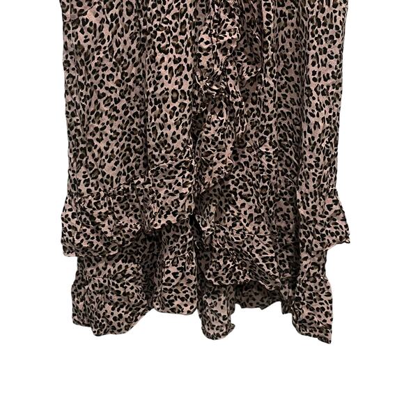 Anthropologie Maronie Leopard Print Ruffled Dress Size Small - Picture 6 of 7